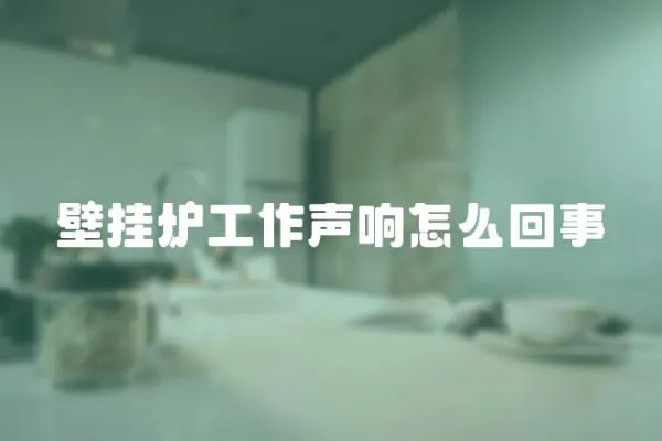 壁掛爐工作聲響怎么回事