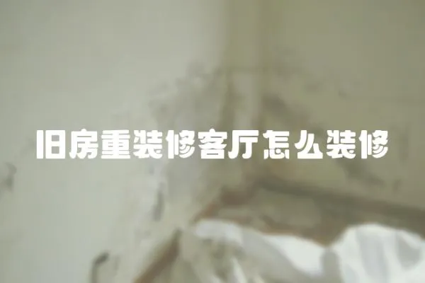 舊房重裝修客廳怎么裝修