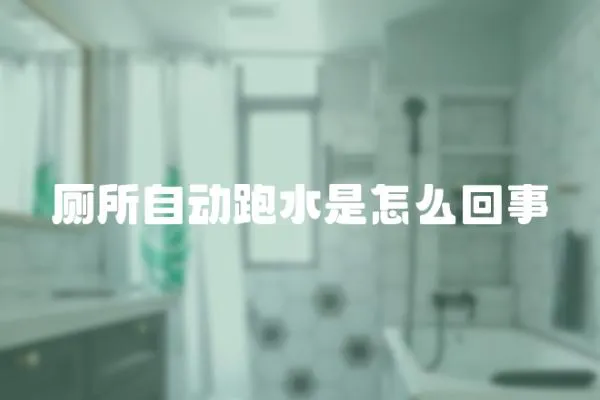 廁所自動跑水是怎么回事