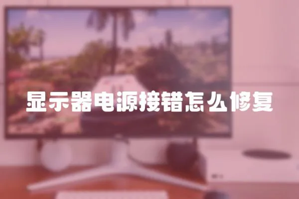 顯示器電源接錯怎么修復