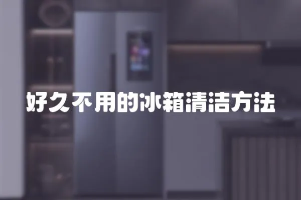 好久不用的冰箱清潔方法