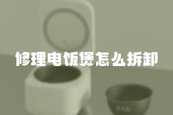 修理電飯煲怎么拆卸