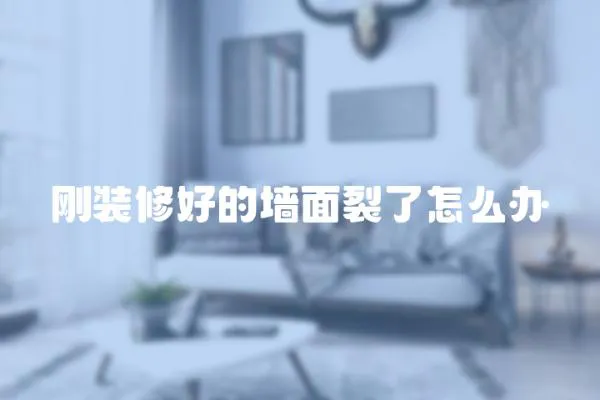 剛裝修好的墻面裂了怎么辦