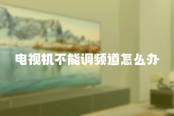 電視機不能調頻道怎么辦