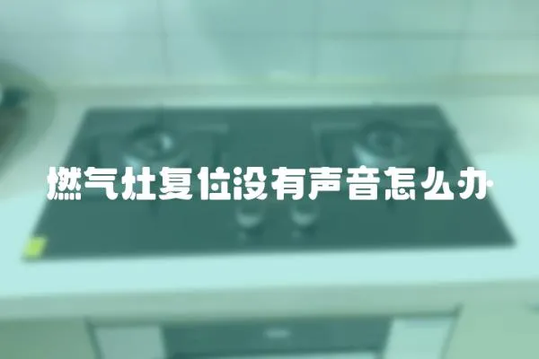 燃?xì)庠顝?fù)位沒有聲音怎么辦