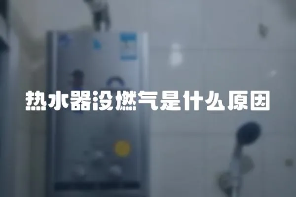 熱水器沒燃氣是什么原因