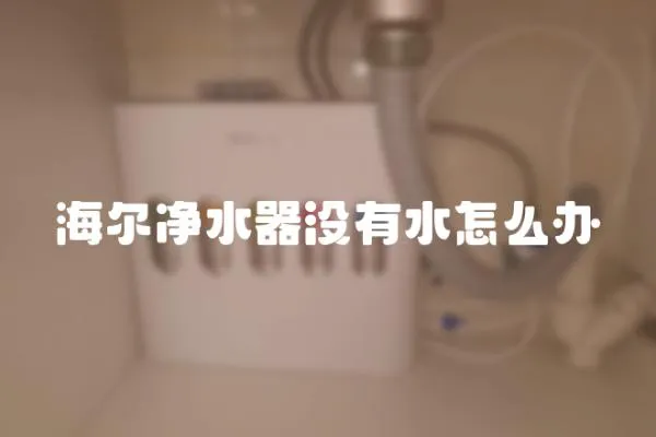 海爾凈水器沒有水怎么辦