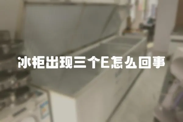 冰柜出現(xiàn)三個(gè)E怎么回事