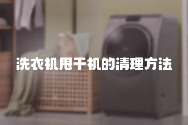 洗衣機甩干機的清理方法