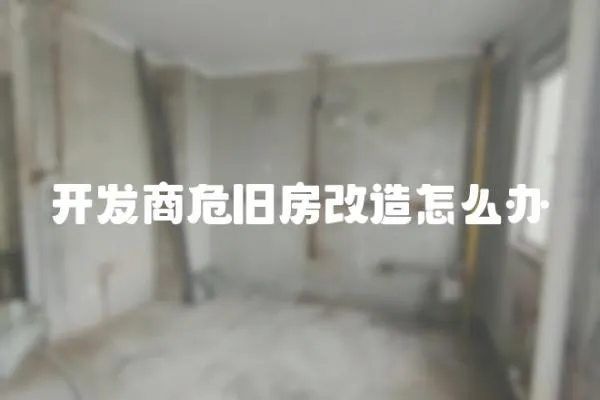 開發(fā)商危舊房改造怎么辦