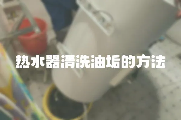 熱水器清洗油垢的方法
