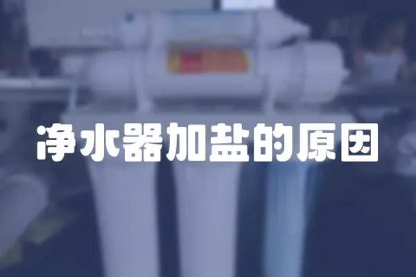 凈水器加鹽的原因