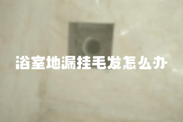 浴室地漏掛毛發怎么辦