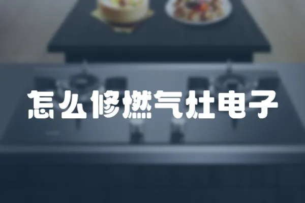 怎么修燃氣灶電子