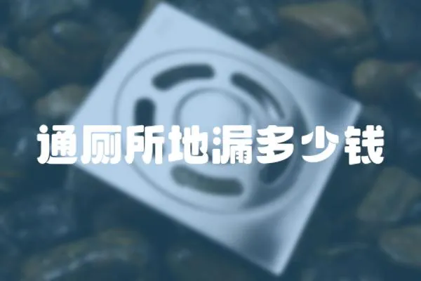 通廁所地漏多少錢