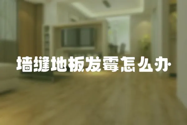 墻縫地板發霉怎么辦