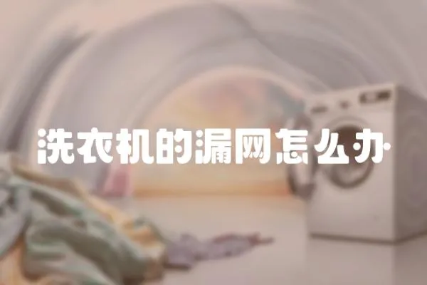 洗衣機的漏網怎么辦
