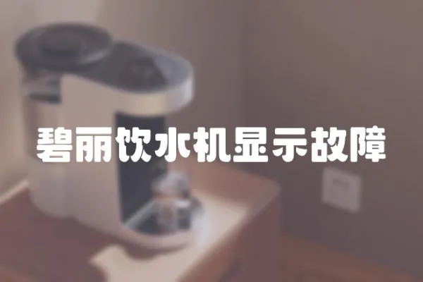 碧麗飲水機顯示故障