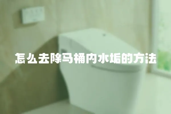 怎么去除馬桶內水垢的方法