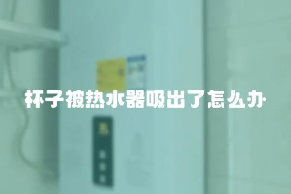 杯子被熱水器吸出了怎么辦