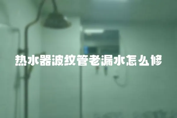 熱水器波紋管老漏水怎么修