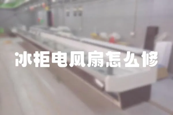 冰柜電風(fēng)扇怎么修