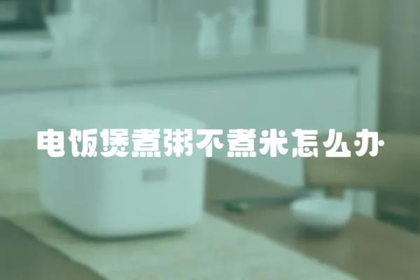 電飯煲煮粥不煮米怎么辦