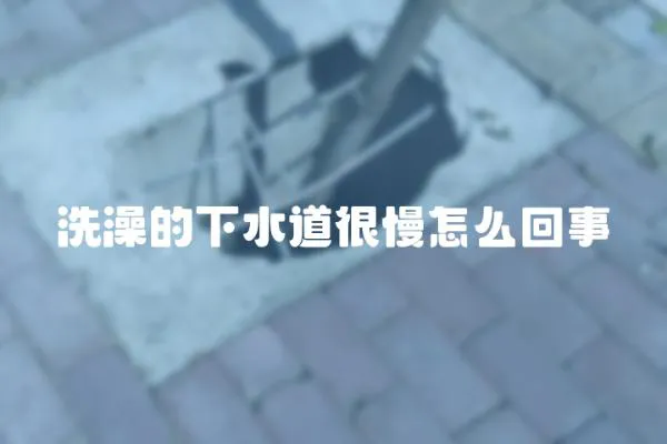 洗澡的下水道很慢怎么回事