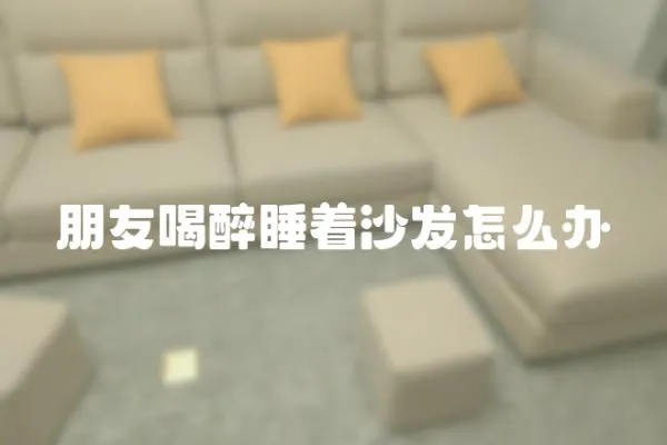 朋友喝醉睡著沙發怎么辦