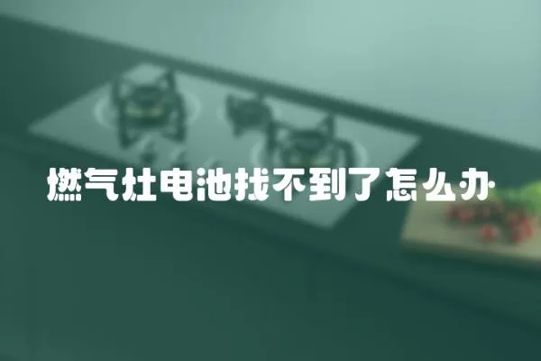 燃氣灶電池找不到了怎么辦