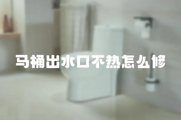 馬桶出水口不熱怎么修