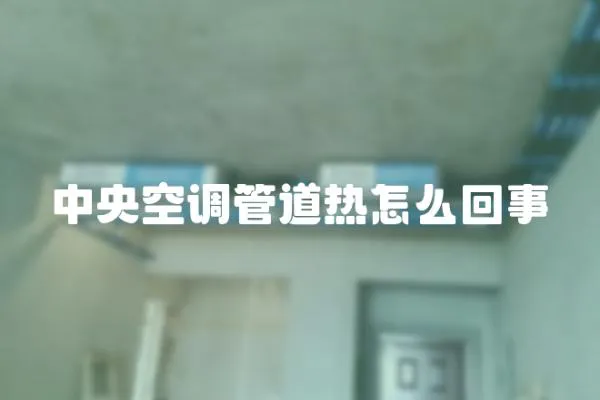 中央空調(diào)管道熱怎么回事