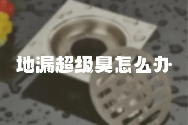 地漏超級臭怎么辦