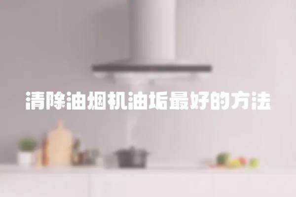 清除油煙機(jī)油垢最好的方法