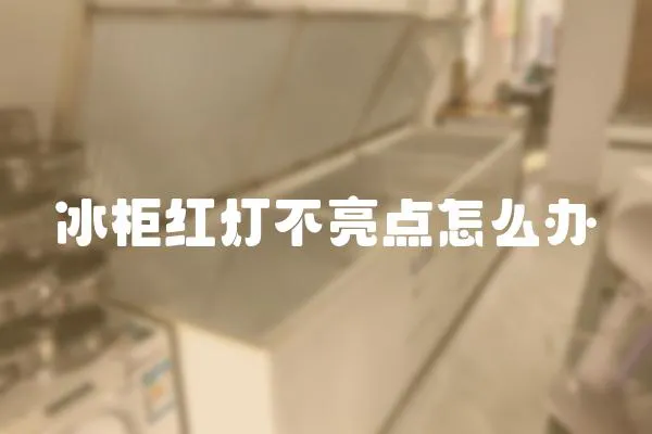 冰柜紅燈不亮點怎么辦