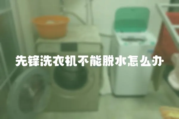 先鋒洗衣機(jī)不能脫水怎么辦