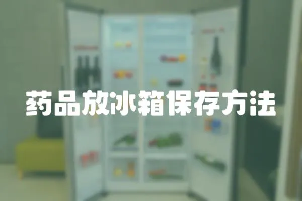 藥品放冰箱保存方法