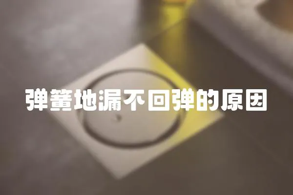 彈簧地漏不回彈的原因