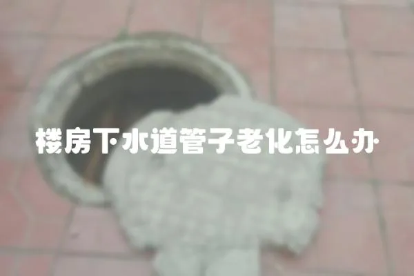 樓房下水道管子老化怎么辦