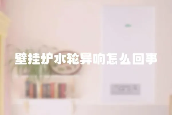 壁掛爐水輪異響怎么回事