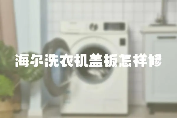 海爾洗衣機蓋板怎樣修