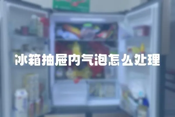 冰箱抽屜內氣泡怎么處理