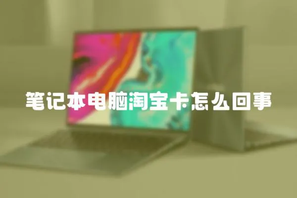 筆記本電腦淘寶卡怎么回事