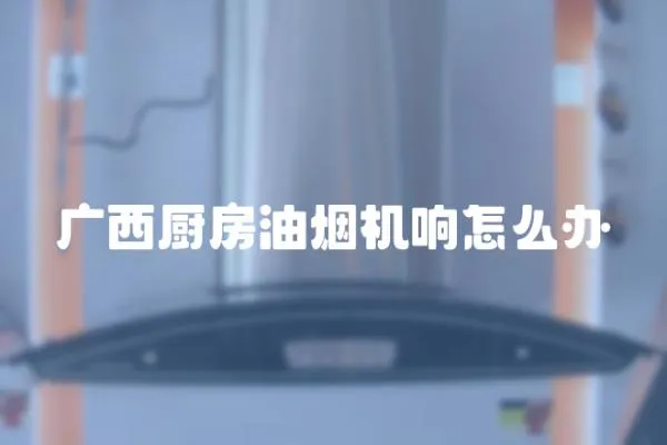 廣西廚房油煙機響怎么辦