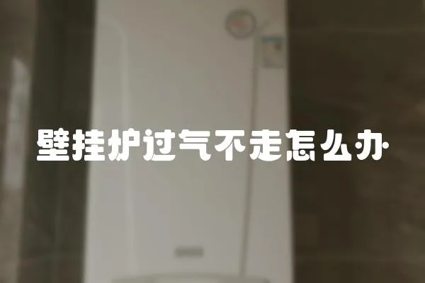 壁掛爐過氣不走怎么辦