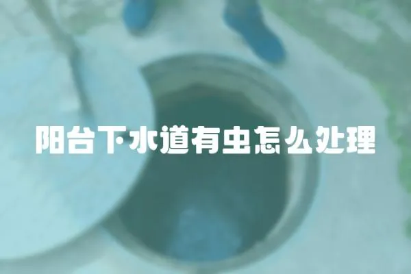 陽臺下水道有蟲怎么處理