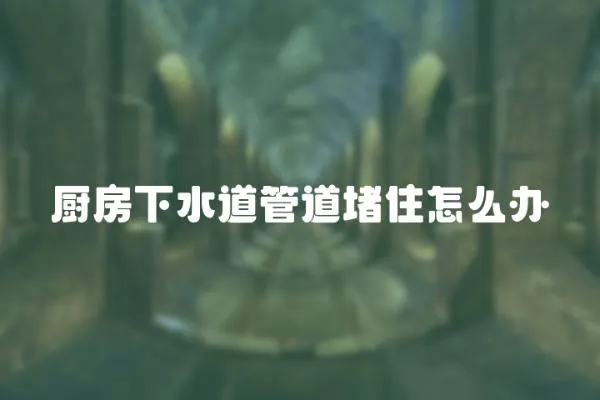 廚房下水道管道堵住怎么辦