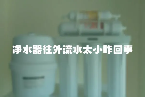 凈水器往外流水太小咋回事