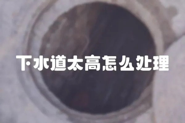 下水道太高怎么處理