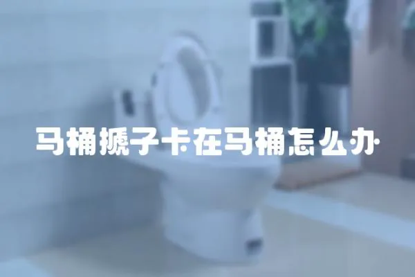 馬桶搋子卡在馬桶怎么辦